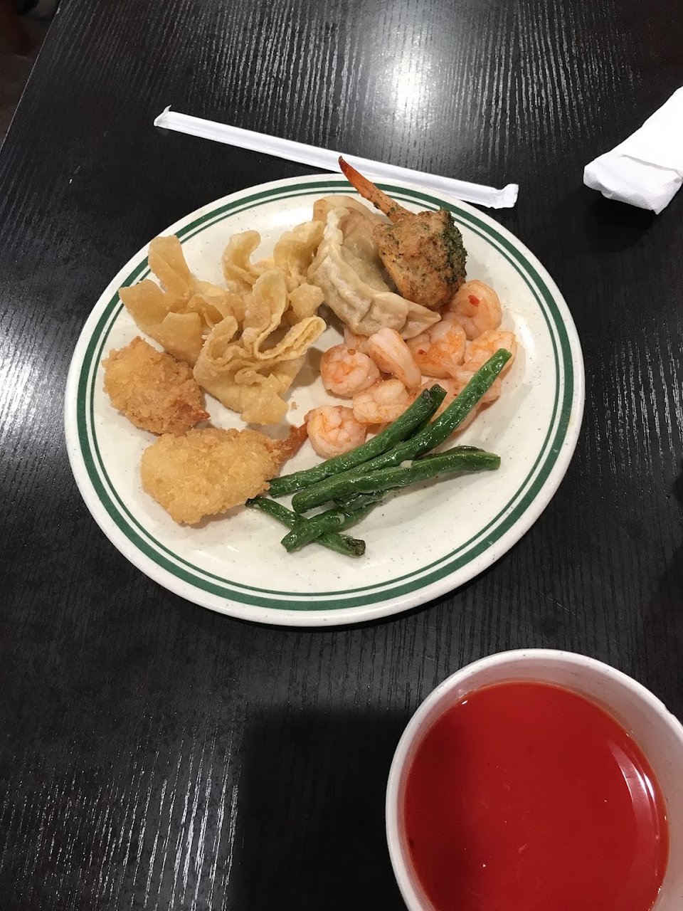 Crab Rangoon Green Beans Buttered Shrimp